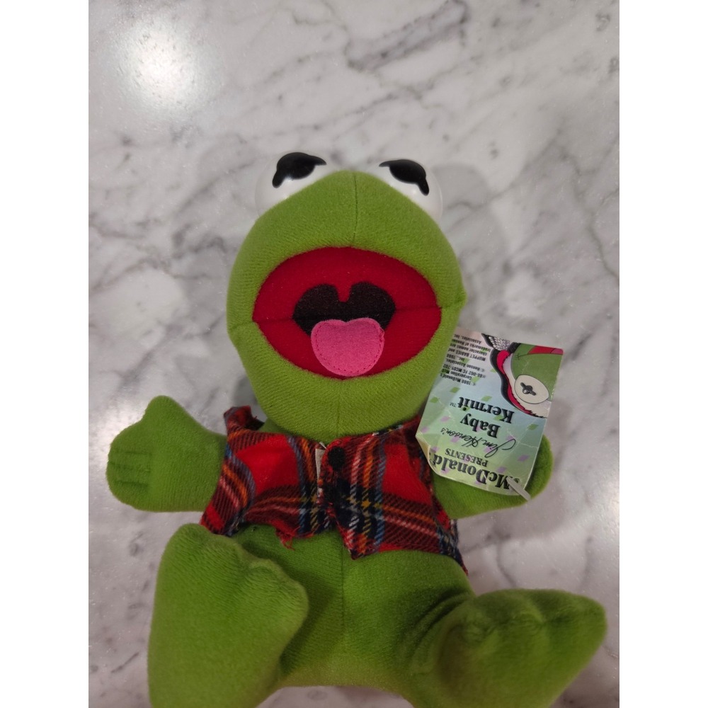 McDonald's Baby Kermit Plush Toy Jim Henson's Muppet Babies 1988